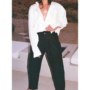 Na Nin Silk Townes Trousers in black